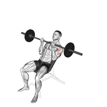 Barbell Incline Reverse Grip Press