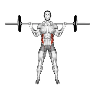 Barbell Standing Twist