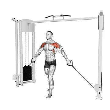 Cable Front Shoulder Raise