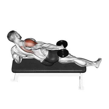 Dumbbell Side-Lying One-Hand Raise
