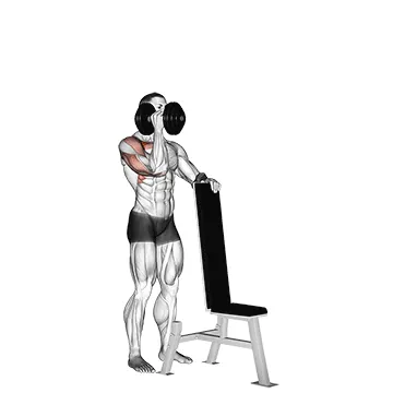 Dumbbell Standing One-Arm Palm-In Press