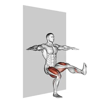 Kick out Sit (wall)