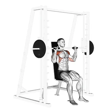 Smith Machine Seated Shoulder Press
