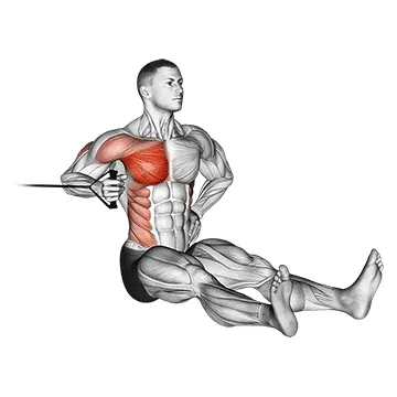 Band one arm twisting chest press
