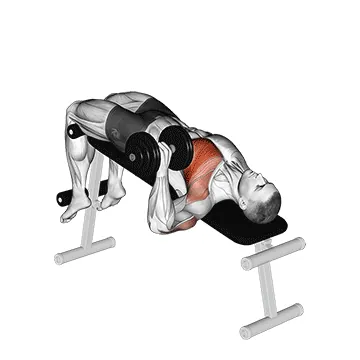 Dumbbell One-Arm Decline Chest Press