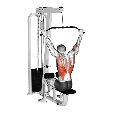 Cable Wide Grip Behind Neck Pulldown