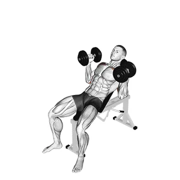 Dumbbell Palms-In Incline Press