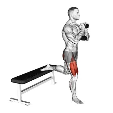 Dumbbell Goblet Bulgarian Split Squat